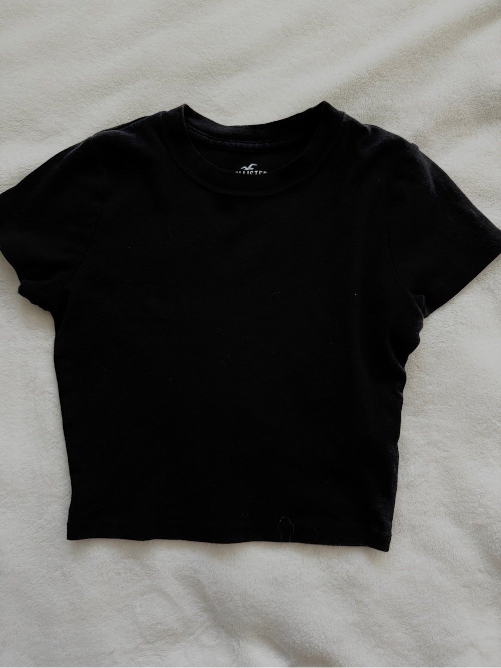 Hollister Black Women's Crewneck Crop Top